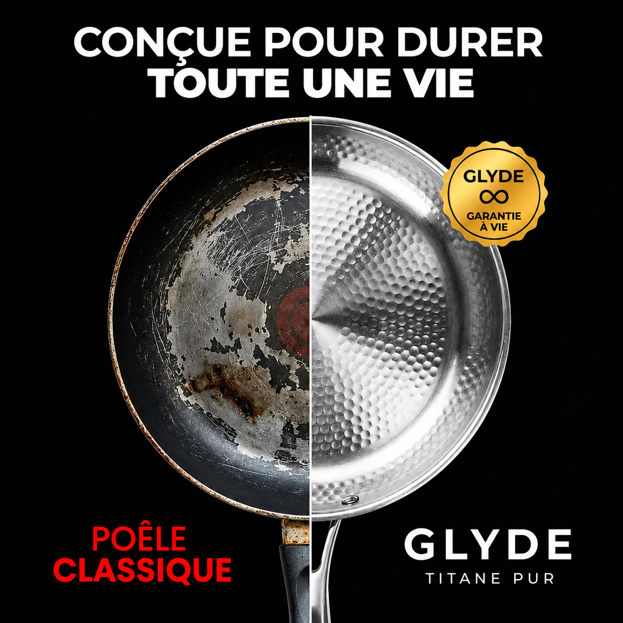 Poêle 100% Titane Pur Pour Une Cuisine Sans Toxines